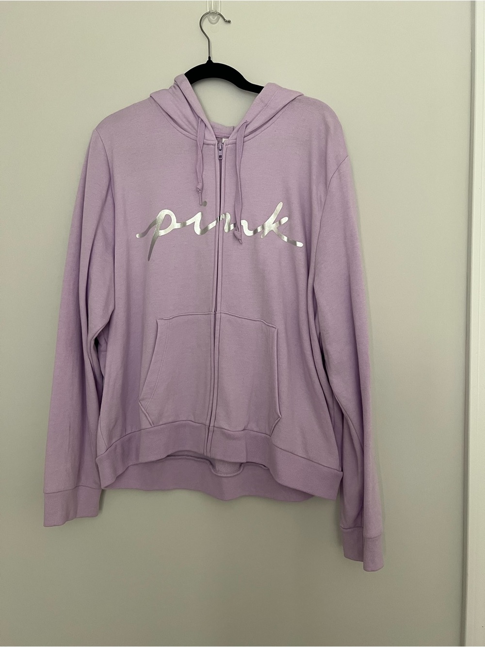PINK Victoria's Secret Lavender Pullover with Logo Tag